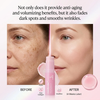 💗 Developed in Korea | Anti-Aging | Moisturizes & Smooths Skin | Plumps Lips, Bust, & Hips | Improves Dark Spots | Firms Skin | Pink Collagen Multi-Effect Plumping Serum Stick