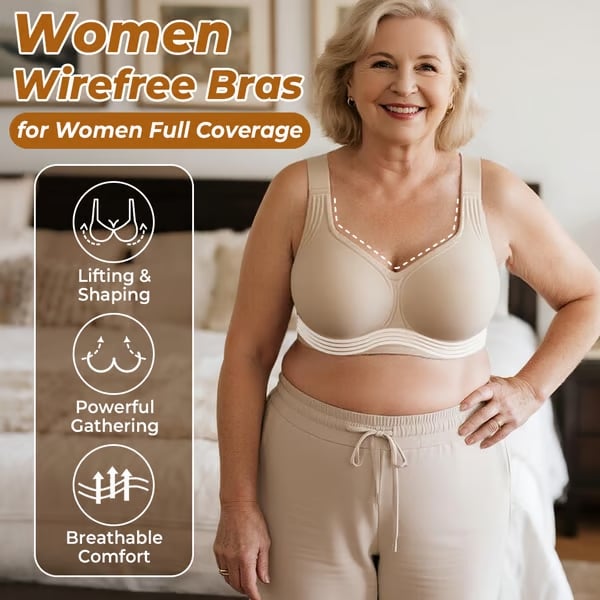 🔥Hot Sale 50% OFF!!⚡ -Super firming bra | Women Wirefree Seamless Bras 👍No more sagging breasts