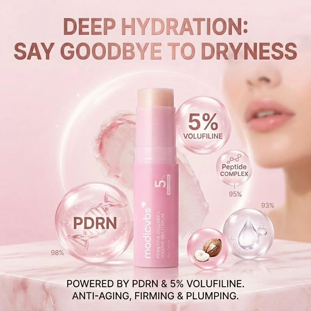 💗 Developed in Korea | Anti-Aging | Moisturizes & Smooths Skin | Plumps Lips, Bust, & Hips | Improves Dark Spots | Firms Skin | Pink Collagen Multi-Effect Plumping Serum Stick