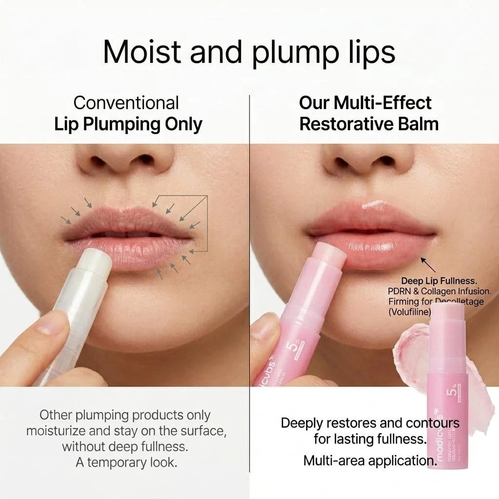 💗 Developed in Korea | Anti-Aging | Moisturizes & Smooths Skin | Plumps Lips, Bust, & Hips | Improves Dark Spots | Firms Skin | Pink Collagen Multi-Effect Plumping Serum Stick